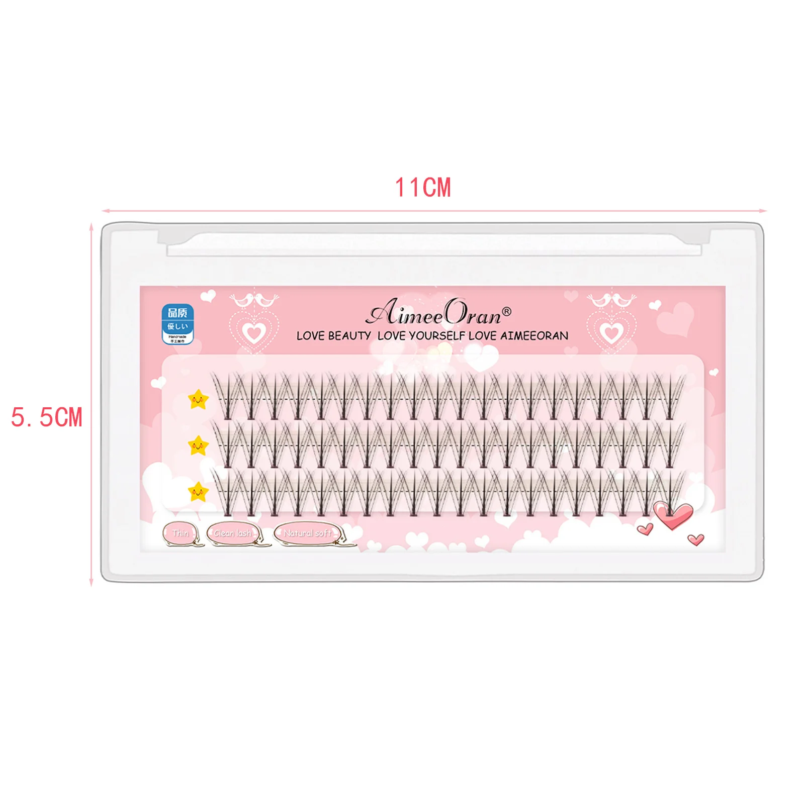 3 صفوف طويلة الحجم الطبيعي لاش ملحقات الجنية إطالة Wispy مجعد الرموش تمديد لعشاق الجمال الفتيات ماكياج أداة #6