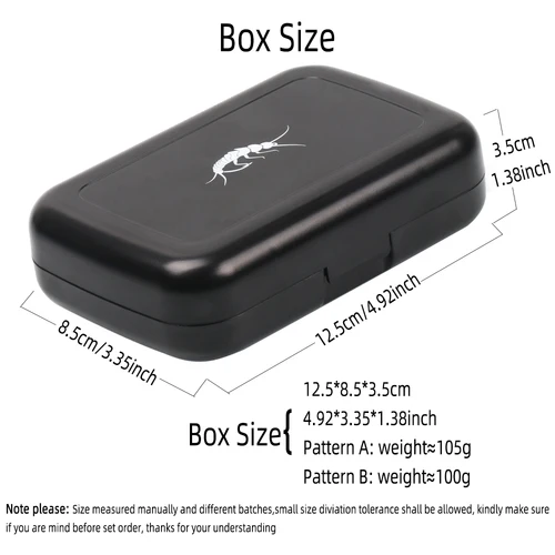 Imagen 2 del producto Wifreo-caja de moscas para pesca con mosca, impermeable, trucha, lubina, ninfa, moscas, caja para recoger aparejos de pesca, gancho, aparejos de almacenamiento