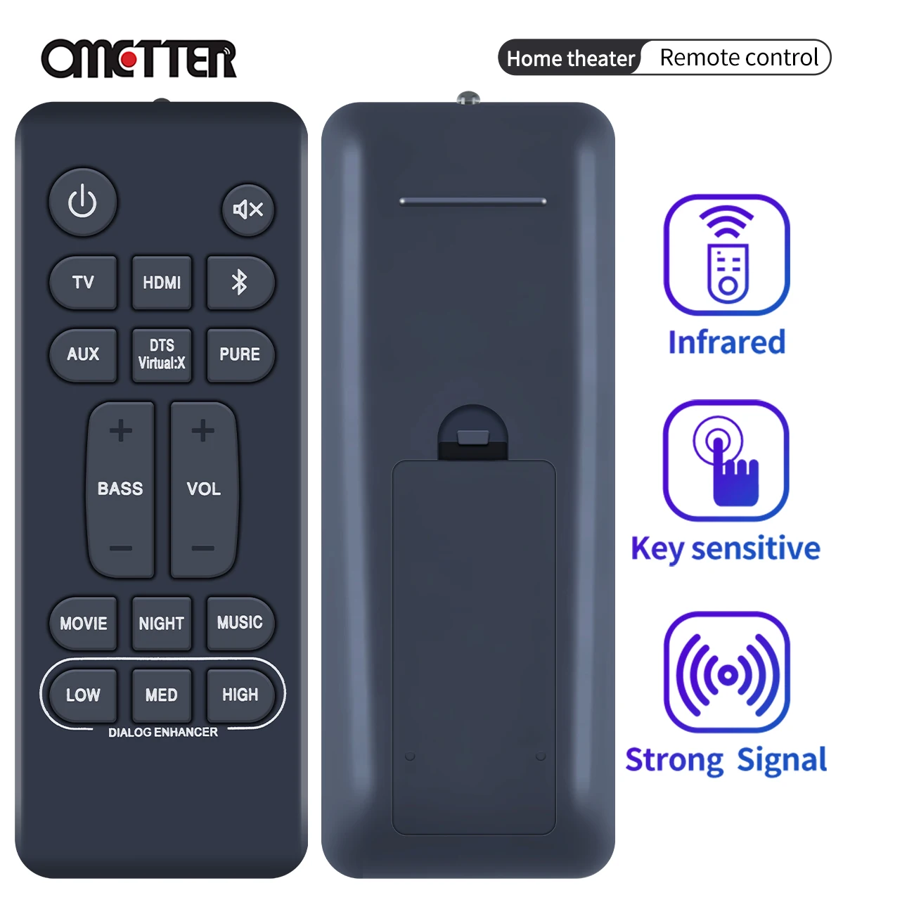 RC-1236 يصلح ل دينون التحكم عن بعد المسرح المنزلي نظام شريط الصوت RC1236 DHT-S216 DHTS216 DHT-S216H DHTS216H