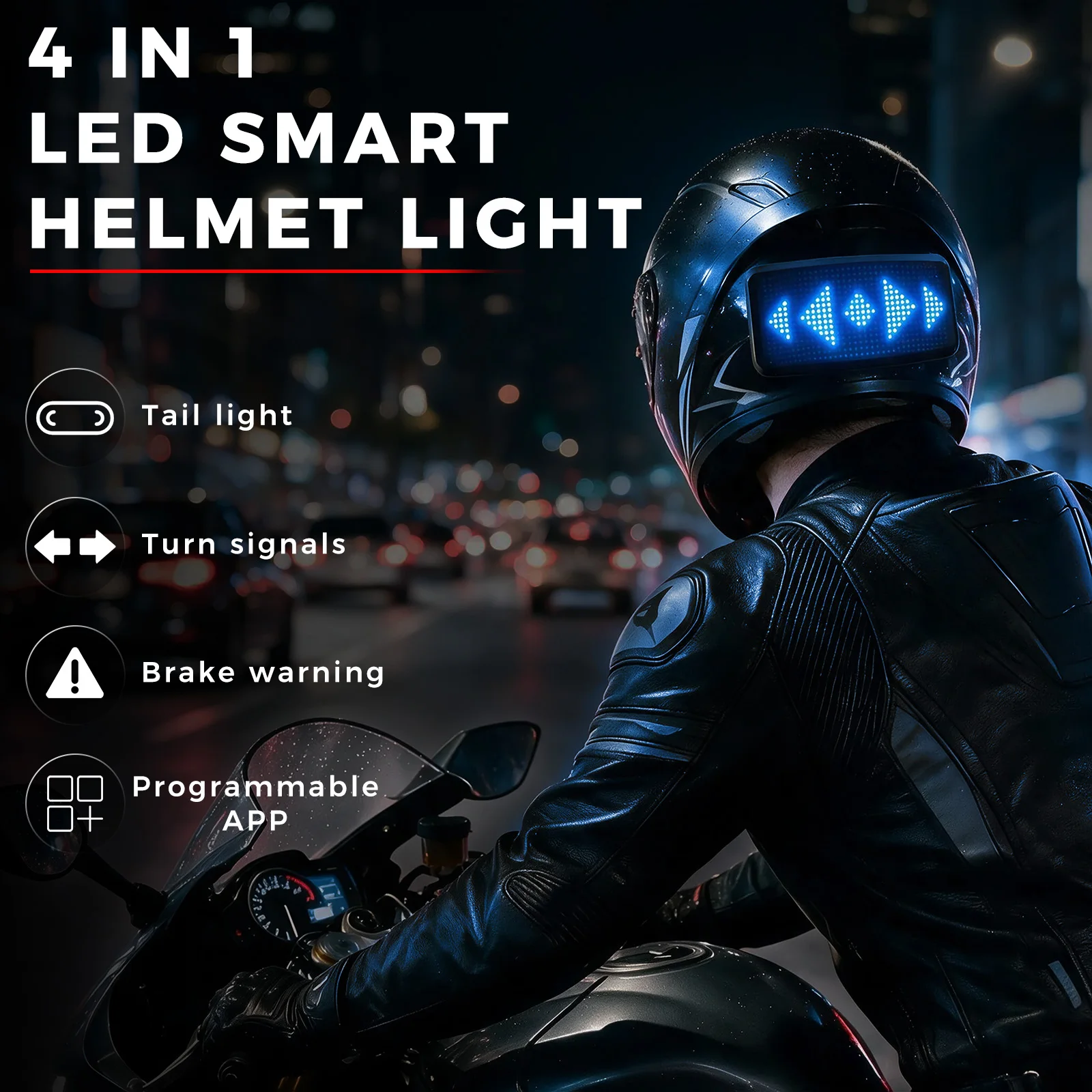 مصباح خوذة دراجة نارية ذكي متع - مراجعة Smart Night Light وسعره