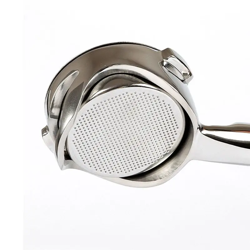 AA94-58Mm Hollow Design Coffee Handle For E61 Brewing Head Coffee Machine Stainless Steel Bottomless Extraction Handle