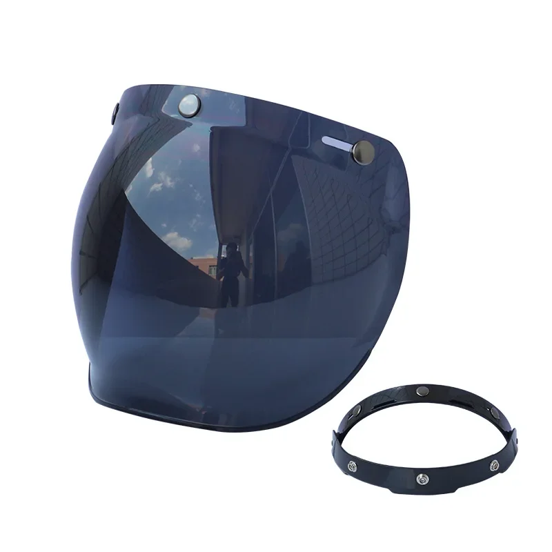 

Motorcycle Helmet Bubble Visors Button Helmets Retro Lenses Sunshade Visors Motorcycle Equipments Helmets & Headwear