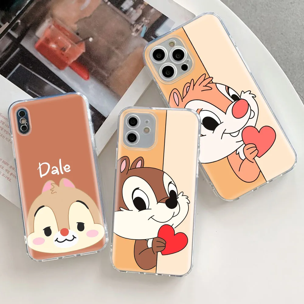 Chip Dale Transparent Case for LG V60 THINQ5 V50 V40 Stylo 6 Q61 Q60 Q52 K30 K92 K62 Cover