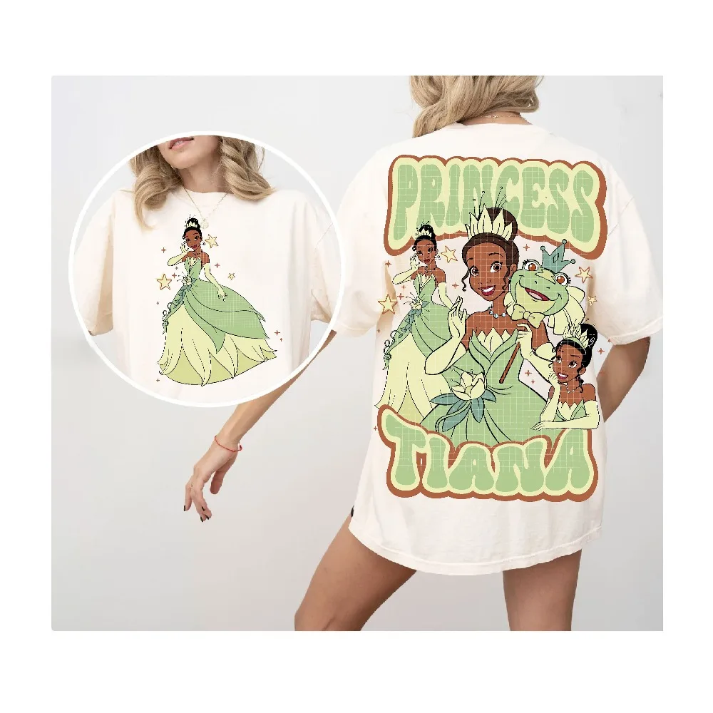 Princess Tiana and Frog Png، Png للفتيات، تنزيل تصميم التسامي، Princess Tiana Png، التنزيل الرقمي، Summer Png