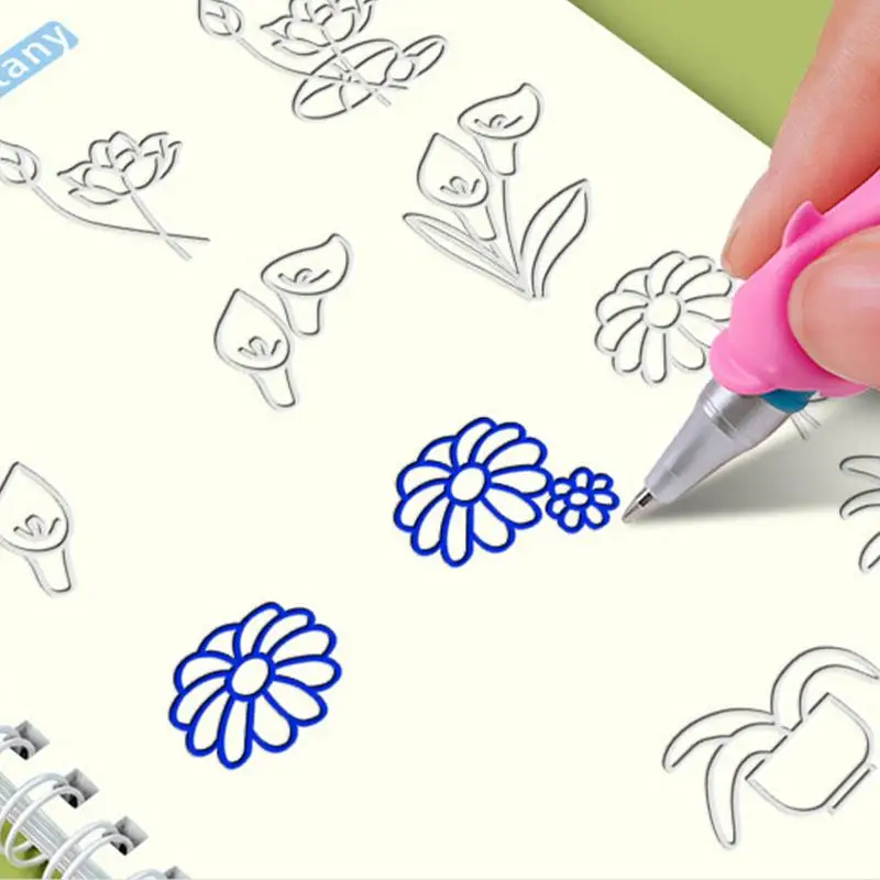 Reusable Grooved Handwriting Workbooks Children's Magic Copybooks Grooved Handwriting Book Preschool Learning Activities