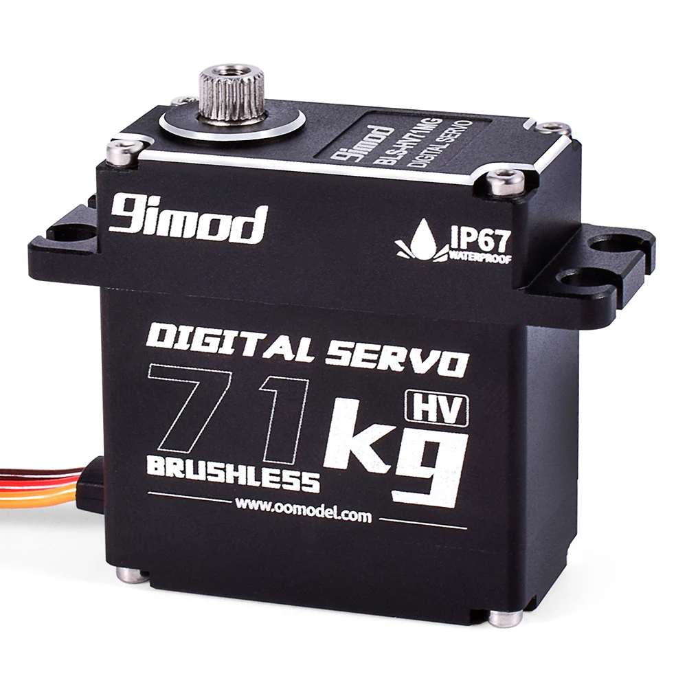 71KG HV High Torque Brushless Digital Servo Metal Gear for 1/8 1/10 RC Car Boat