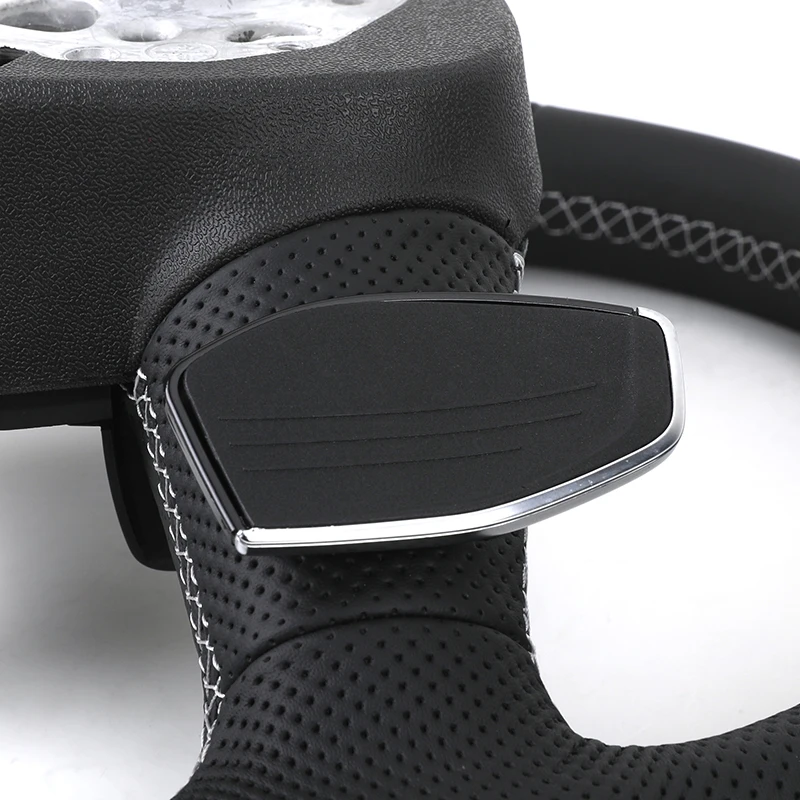 RELI Custom Volant Lenkrad Flat Bottom Half Perforated Leather Steering Wheel for Audi RS TT TTRS RS3 RS4 RS5 RS6 RS7 R8 C8 Q5 B view 5