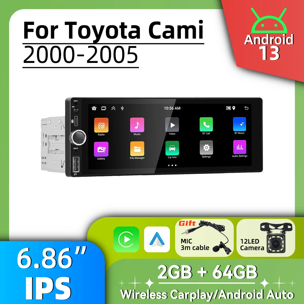 6.86" Screen Stereo…