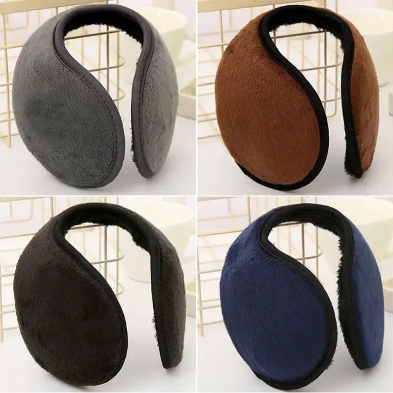 Earmuffs à prova de vento para homens e mulheres, protetor auricular, grosso, luxuoso, velo, ao ar livre, ciclismo, macio, quente, inverno