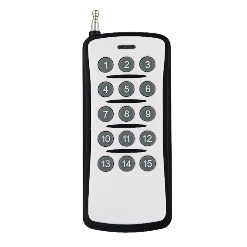 1527 Chip Learning Code Wireless Remote Control 315Mhz/433Mhz Long Distance 15 Buttons Transmitter Remote Controller H7JF