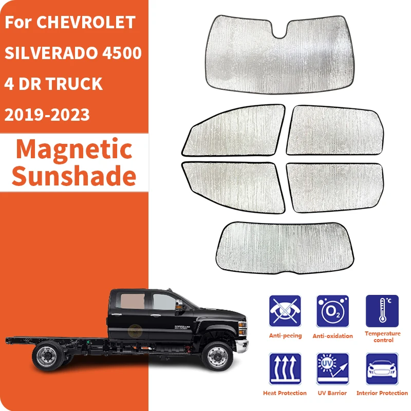 

Солнцезащитные шторки для окон автомобиля, защита от ультрафиолета, аксессуары для CHEVROLET SILVERADO 4500 4 DR TRUCK 2019-2023