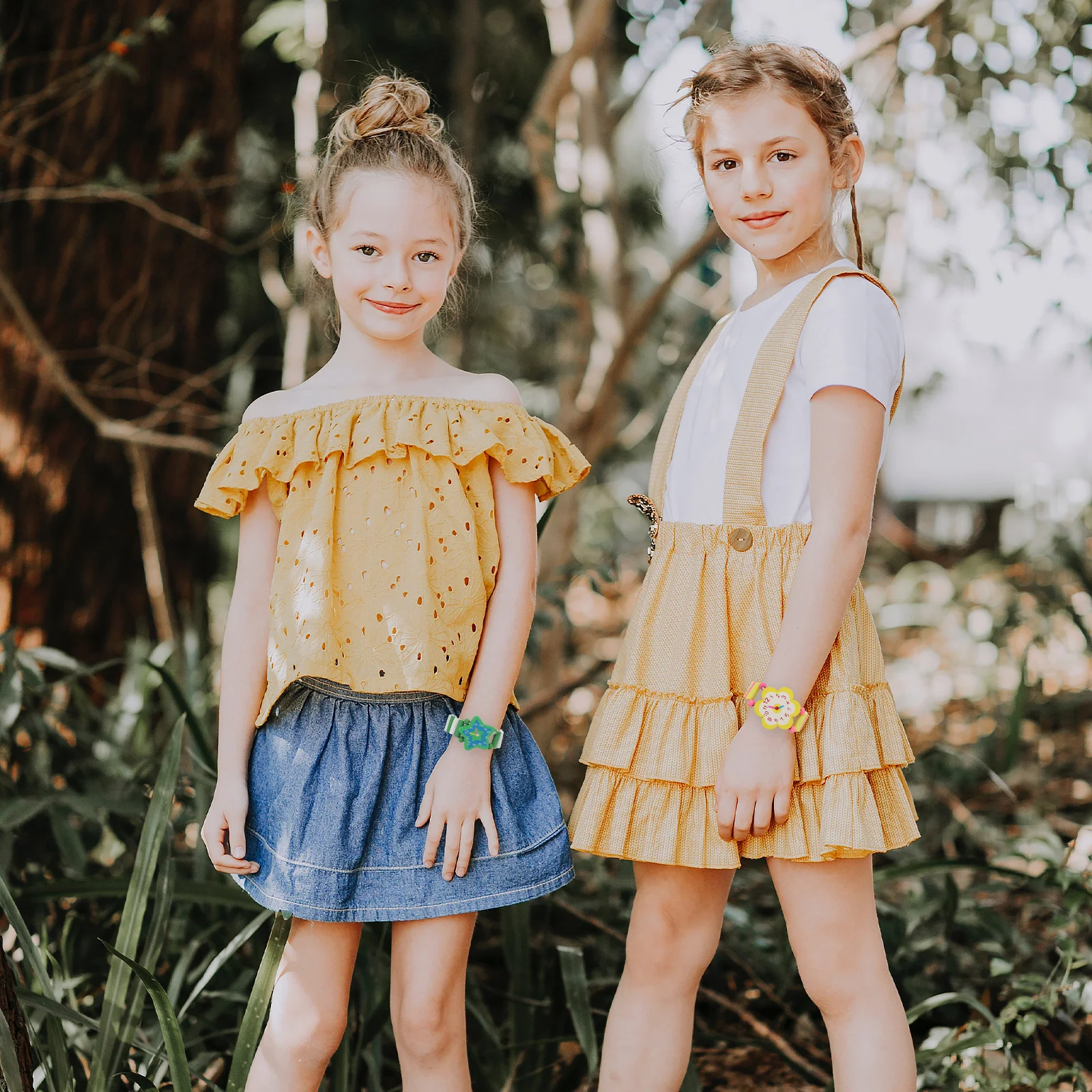 6-teiliges Kinder-Uhrenarmband im Cartoon-Stil, hochwertiges Mini-Uhr-Dekor aus Holz, lustiges pädagogisches Geschenk für Kinder, Weihnachts- und Geburtstagsfeier
