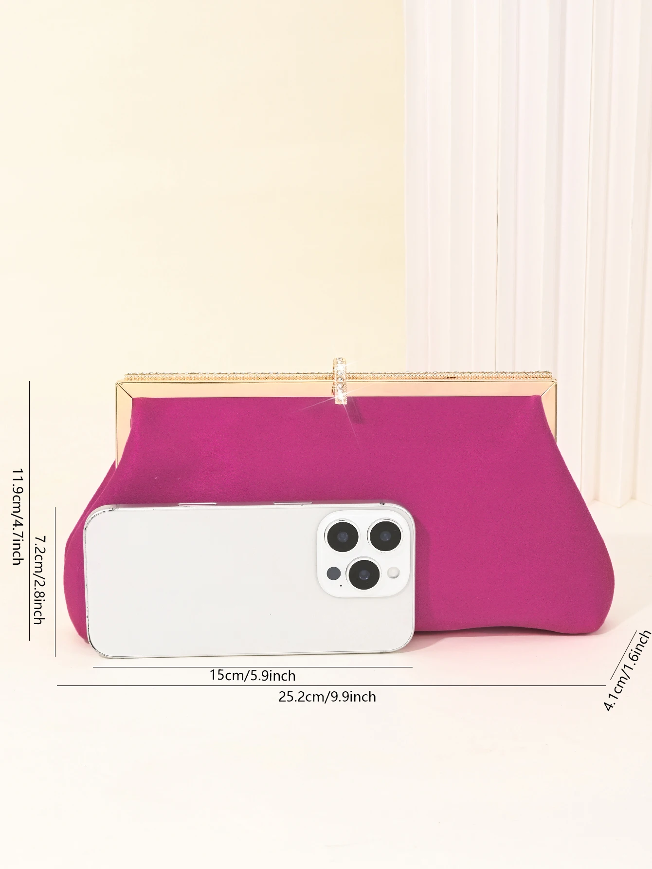 Retro-Samt-Abendtasche, funkelnde Strass-Clutch-Tasche, Fischhaken-Damentasche, Kleidertasche, passende Cheongsam-Tasche – Detail 28