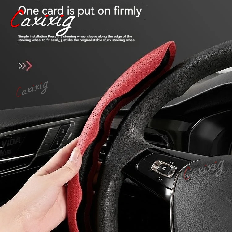 Steering Wheel Cover leather Non-slip Sweat-absorbing Special Steering wheel For Citroen C6 C3XR C3L C5 AIRCROSS C4 C5X C3-XR