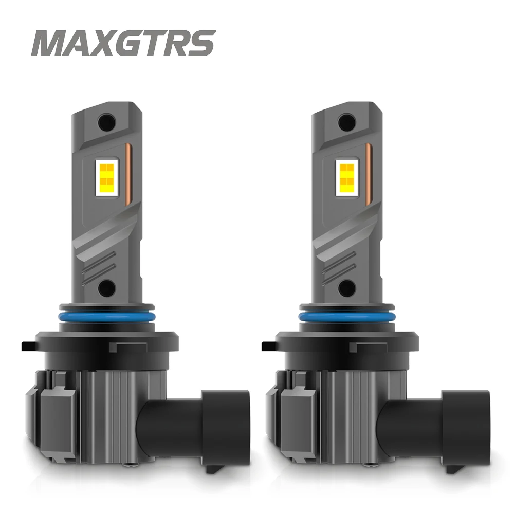 

MAXGTRS 2x 18000LM H11 H8 H9 LED Headlight Bulbs Fanless 6500K White 9005 HB3 Fog Beam 9006 HB4 Double Colors Light Driving Lamp