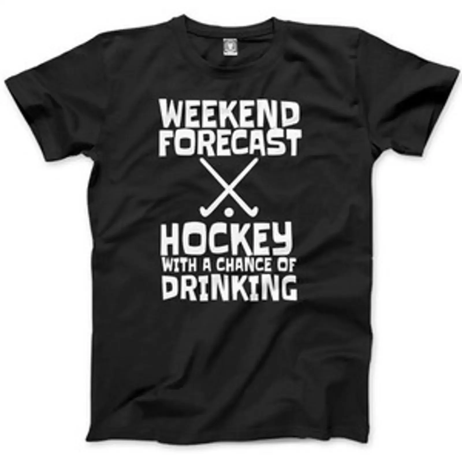 Weekend Forecast Hockey With a Chance of Drinking Herren T Shirt vintage Washed Soft Comfortable Breathable