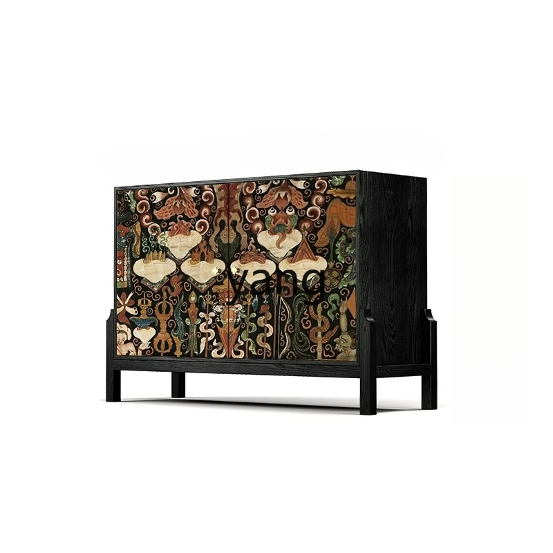 

LTT medieval solid wood porch cabinet living room sofa next to the chest cabinet bedroom wall low cabinet