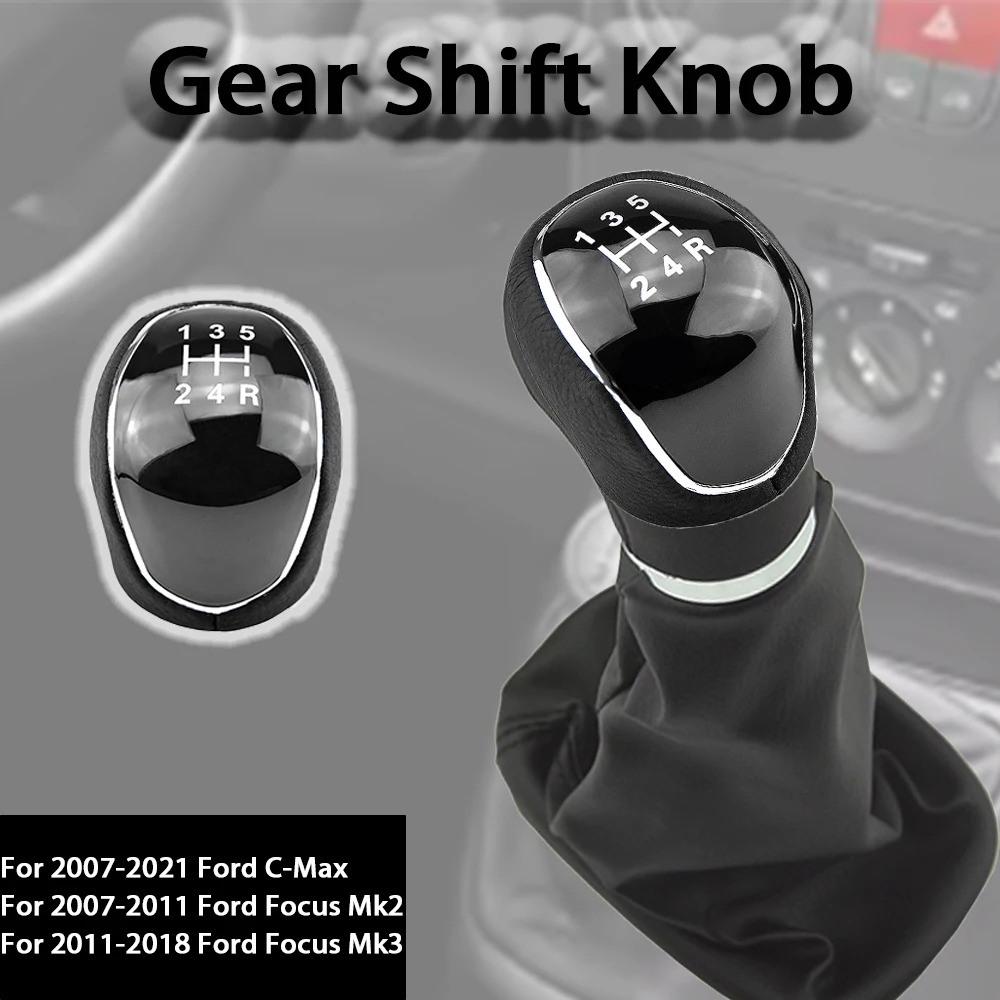 

Fit For 2007-2021 Ford Mondeo IV Mk4 Car Gear Lever Car Accessories Gear Shift Knob 5/6 Speed Shift Knob For 2008-2021 Ford Kuga