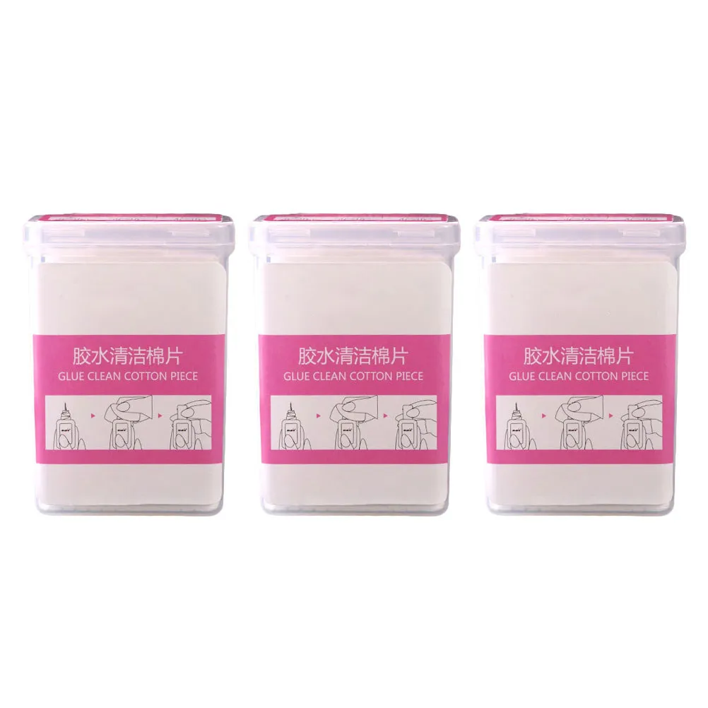 600Sheets Cleansing Pads for extension Glue Removal Non-Woven Fabric Wipes Ideal for Makeup Nail Art Travel Lash