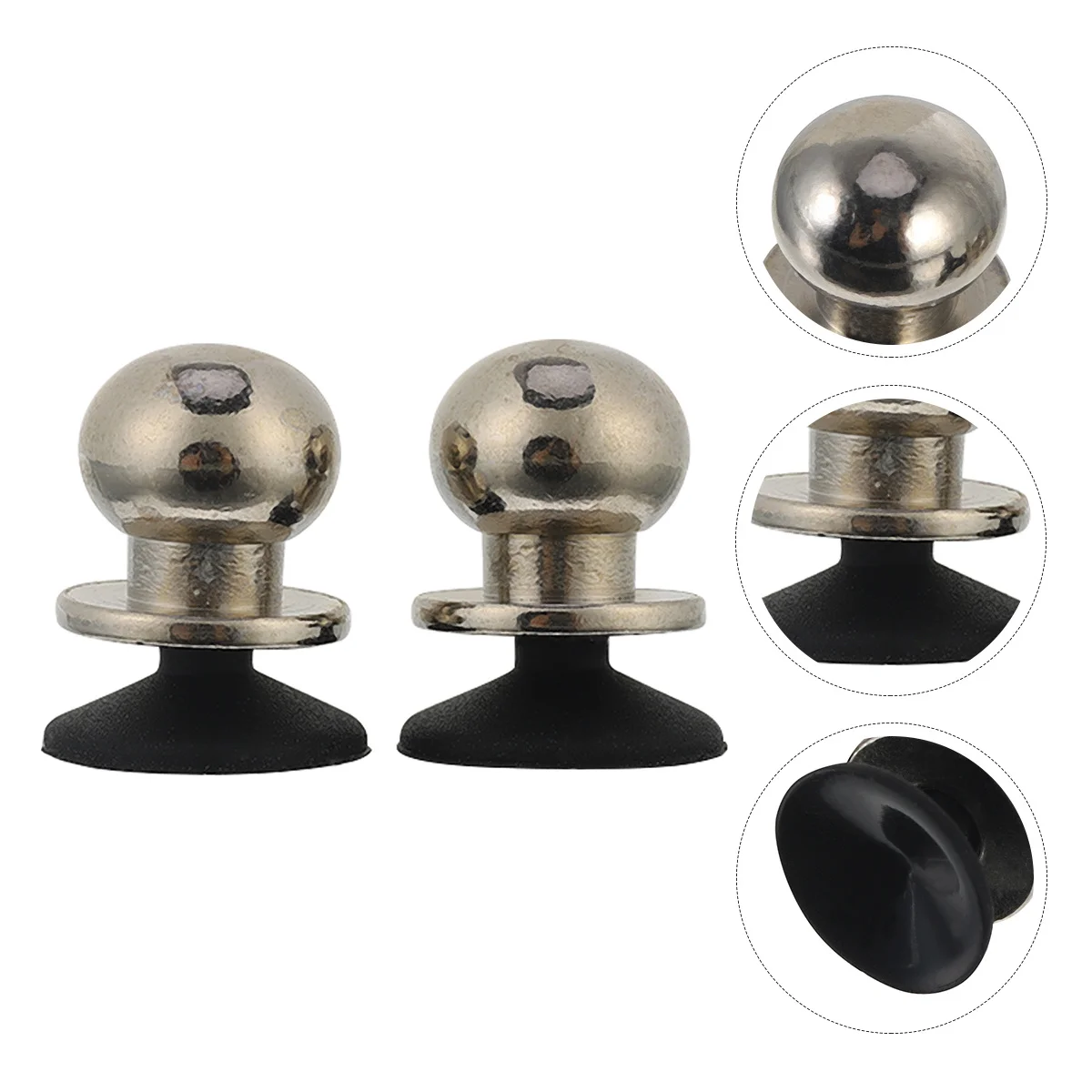 

2Pcs Game Button for Phone Tablet High Sensitivity Easy Install Silver Gaming Joystick Controller Accessories Phone Dust Plug