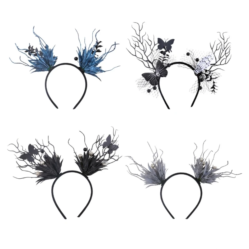 

5Pcs Festives Halloween Headpiece Headbands for Themed Celebration and Role Play