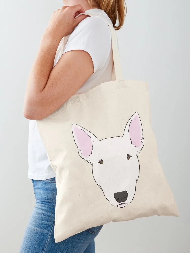 Bull Terrier Tote Bag Eco bag tote bag women Canvas stote