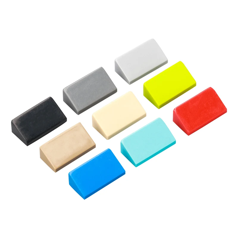 레인보우 돼지 MOC 부품 85984 83473 슬로프 30 ° 1x2x2/3 호환 벽돌 DIY Assmble 빌딩 블록 입자 아이 퍼즐 장난감