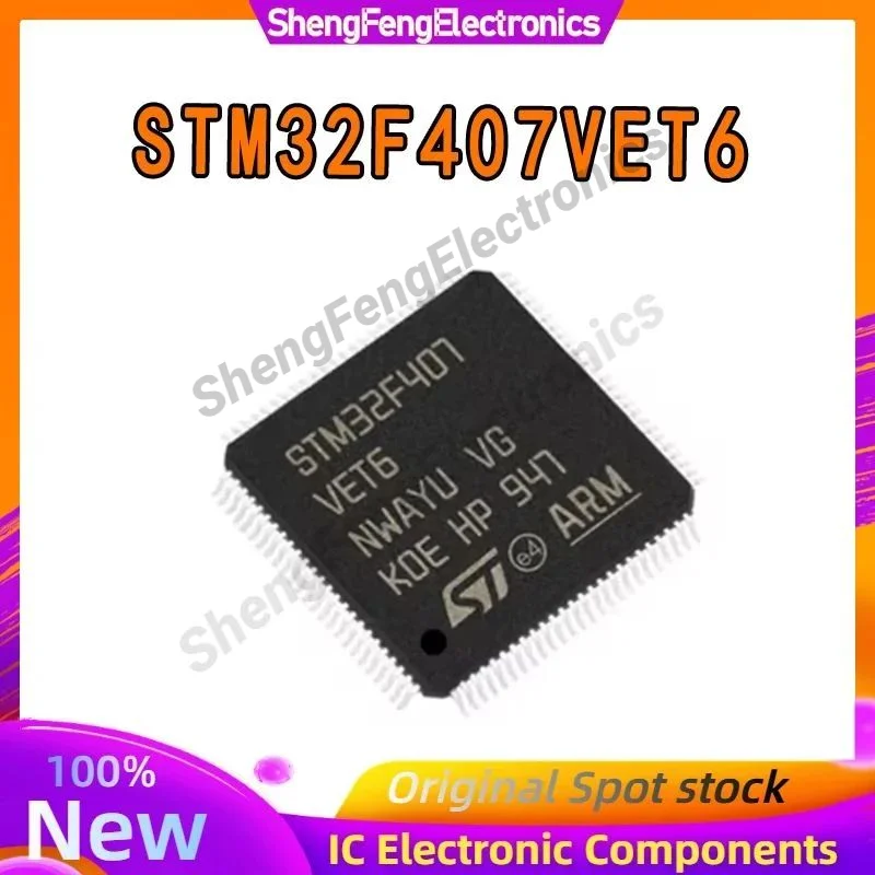 

STM32F407VET6 LQFP-100 ARM Cortex-M4 32-bit microcontroller MCU 32F407VET6 407VET6 VET6 in stock
