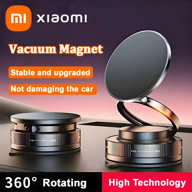 

Xiaomi Vacuum Magnetic Phone Bracket Multi-angles Adjustment Strong Magnet Suction Design Foldable Car Holder Navigation Stand
