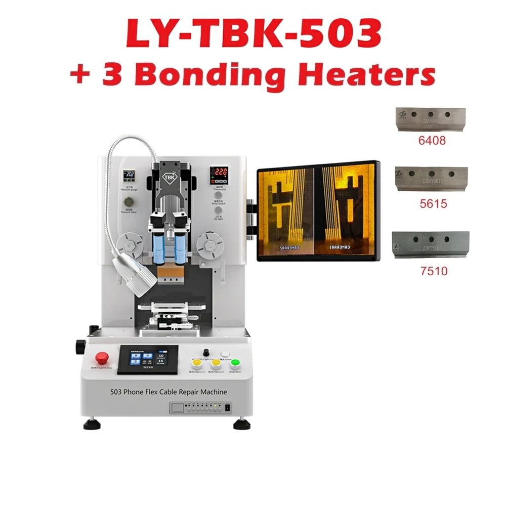 Desktop LY-TBK 503 Bonding Machine for Mobile Phone TAB COG COF COP ACF Constant Temperature Press Four Cameras High Power