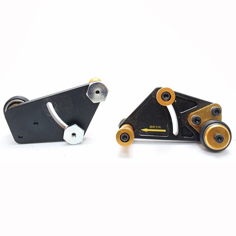 TOP 2PCS Woodworking Aluminum Alloy Multi-Purpose Feather Loc Boards Saw Table Pressing Feeder Guider Safety Push Tool