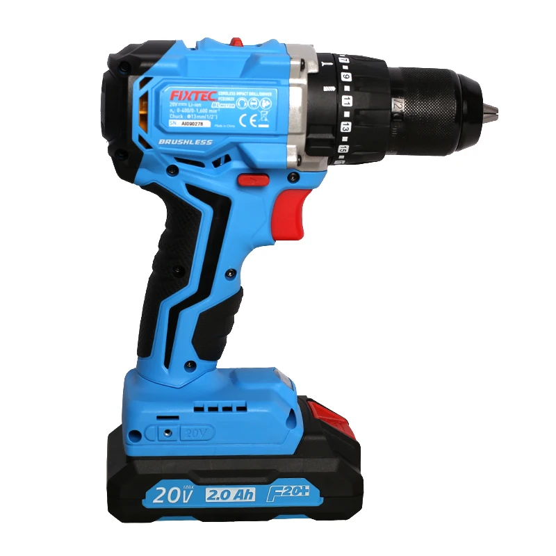 20v Cordless Brushless Drill Power Tool Set Lithium Ion Impact Drill Screwdriver With Battery Kit Combo view 6
