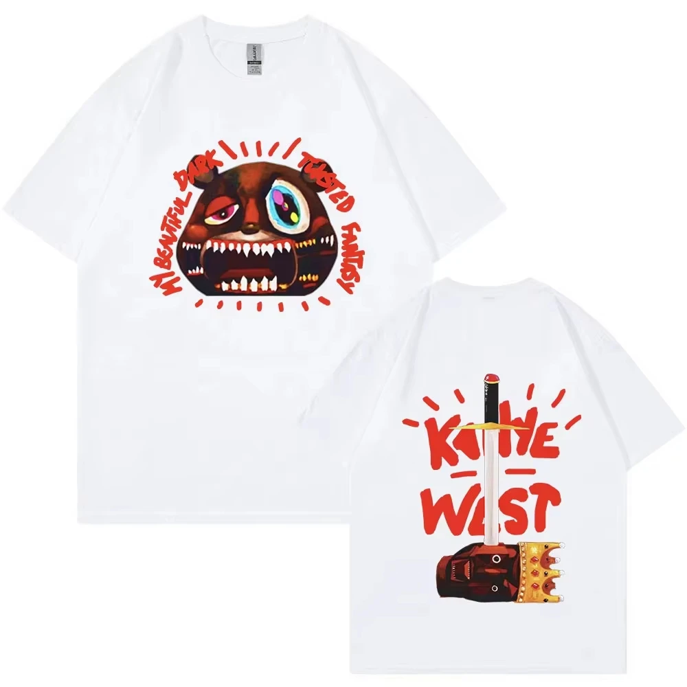 Rapper Kanye West Graduation Music Album Pattern Vintage Hip Hop Fashion Cotton Streetwear Women And Men T-Shirt