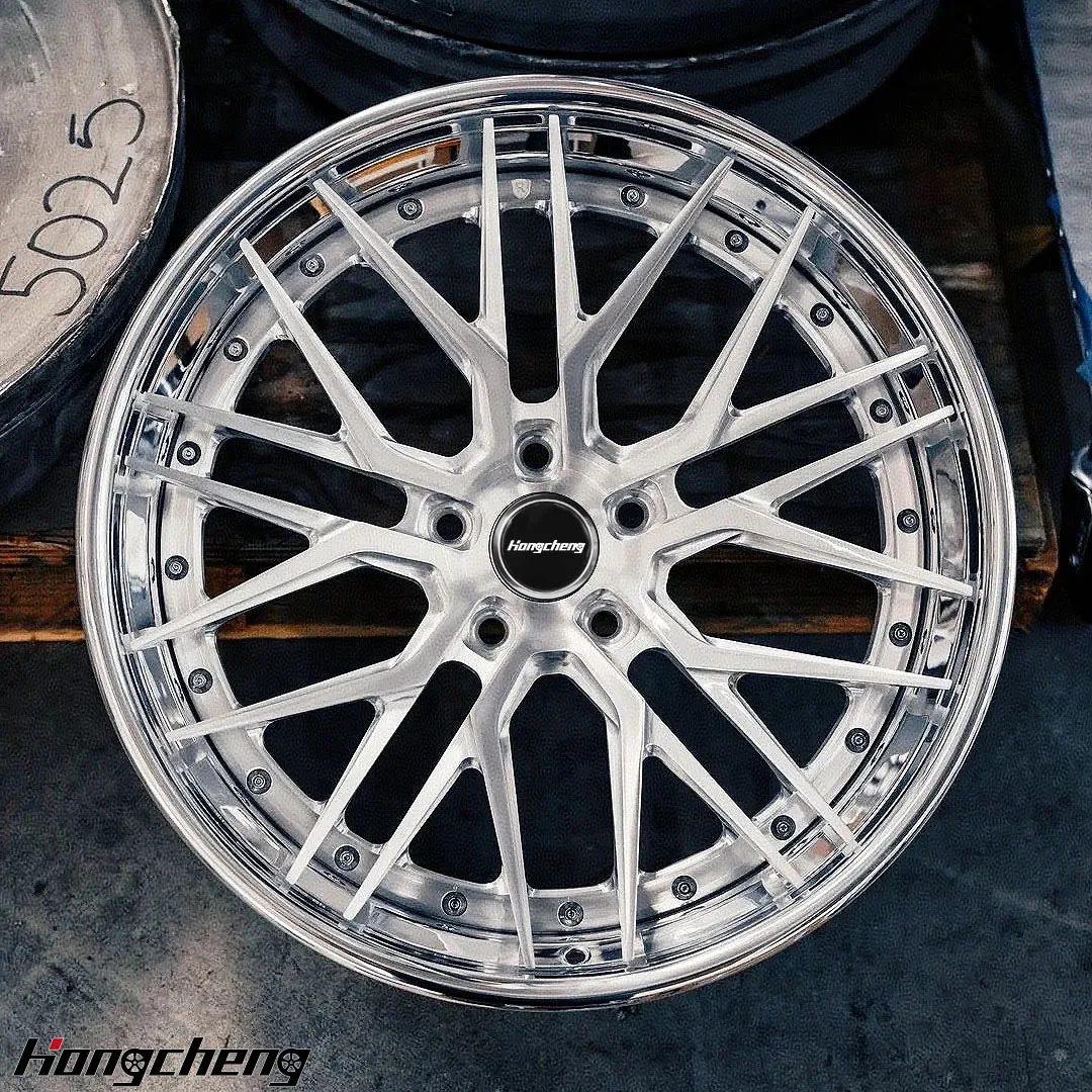 New model of 26 New Design 2 3 Piece Forged Wheel  Custom Finish 18-22 Inch 5x112  5x120 Wheel  for  Panamera   3