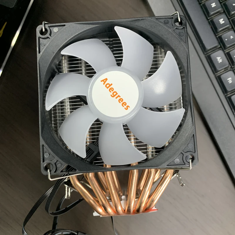 X99 وحدة المعالجة المركزية مبرد الهواء 6 أنابيب الحرارة 4PIN معالج الكمبيوتر RGB المبرد إنتل LGA 2011 1700X79 X99 1150 1151 1155 1156 AM5 AM4 AM3 #4