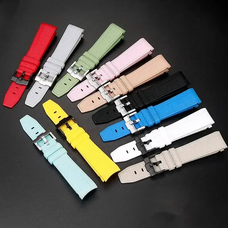 20mm Rubber Silicone Watch Band for Omega X Swatch Joint MoonSwatch Strap for Seamaster 300 Men Women Curved End Wrist Bracelet image 2