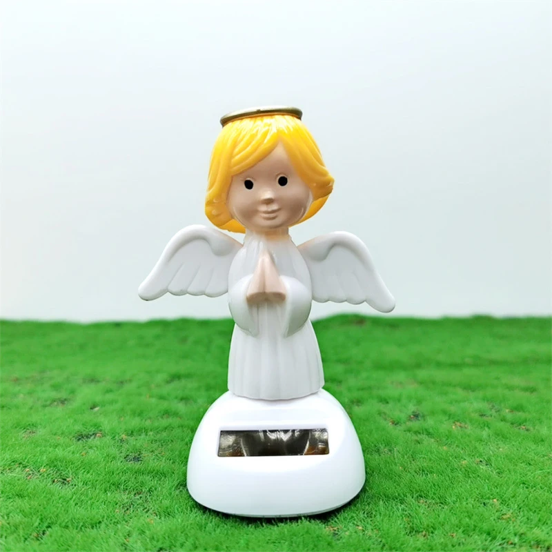 Hot Funny Solar Sway Angel Figure Doll Cute Dancing Doll Toy Car Ornaments For Home Office Solar Angel Swing Children Toy