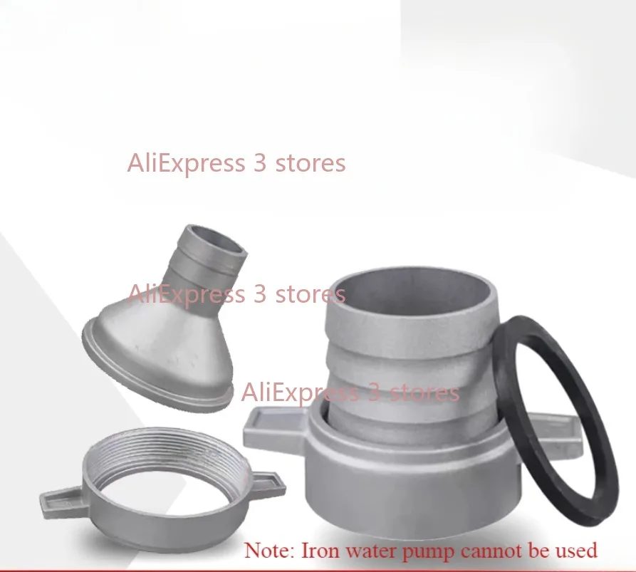 

1 "2" 3 "4" бензиновый водяной насос, алюминиевый фитинг для труб, соединительный ключ с резиновой прокладкой, соединитель насоса