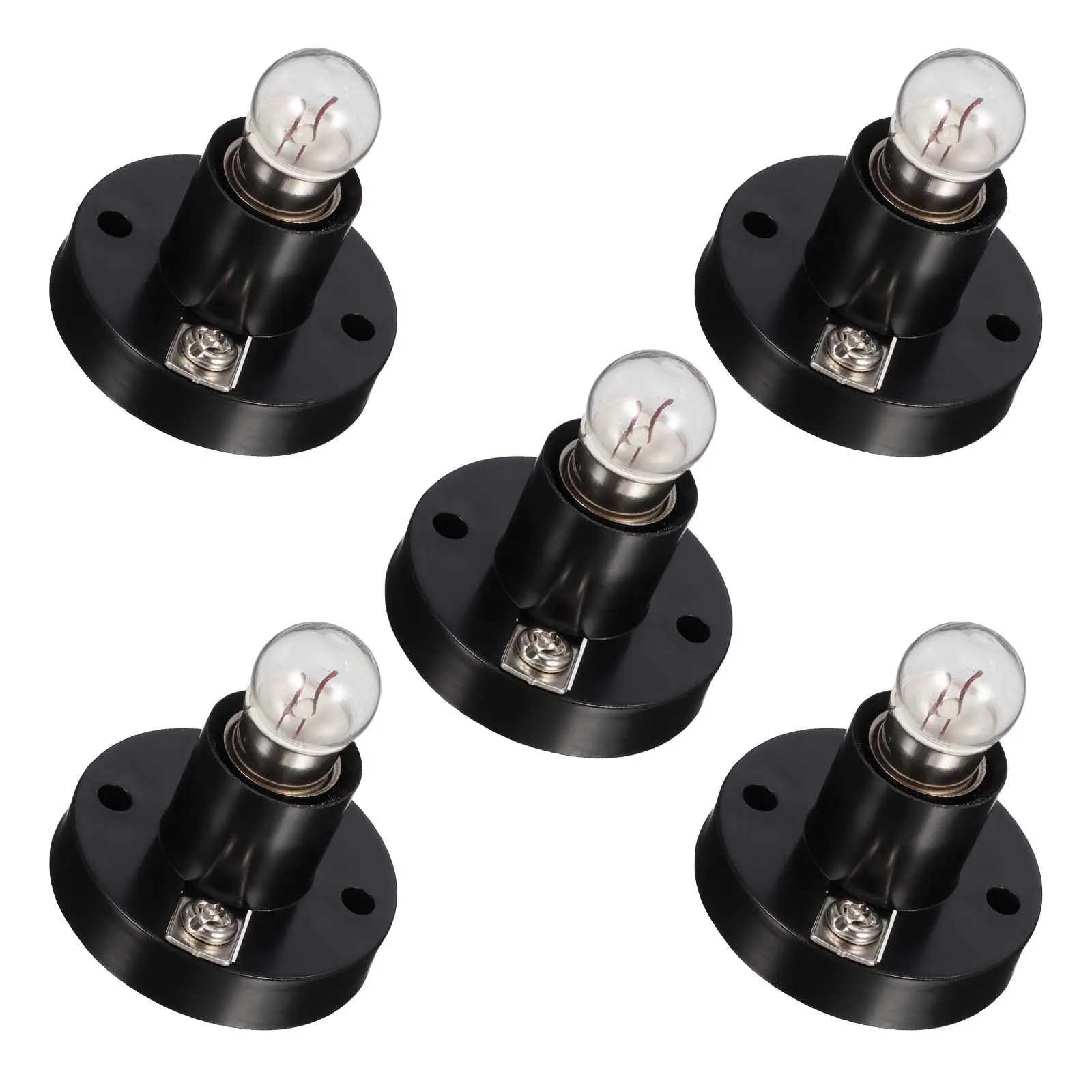 

5Pcs Lamp Socket Screw Base Holder for Educational Circuit Building Science Classroom Lab Experiments Stem Electronics