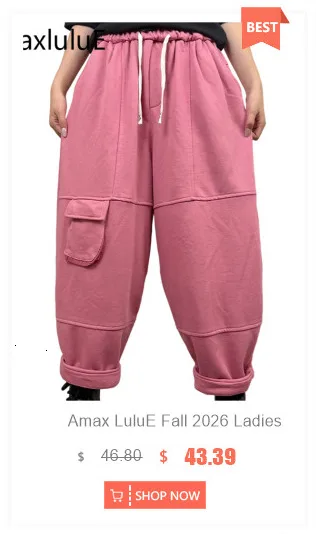 Amax LuluE 2026 Winter Damen Koreanische Mode Lose Gepunktete Warme Cordhose Damen Verdickte Freizeithose Vintage Klassische Haremshose – Detail 3