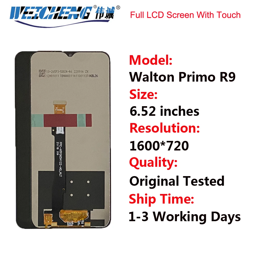 

For Walton Primo R9 LCD Display +Touch Screen Digitizer Assembly Replacement LCD For Walton R9 LCD Screen