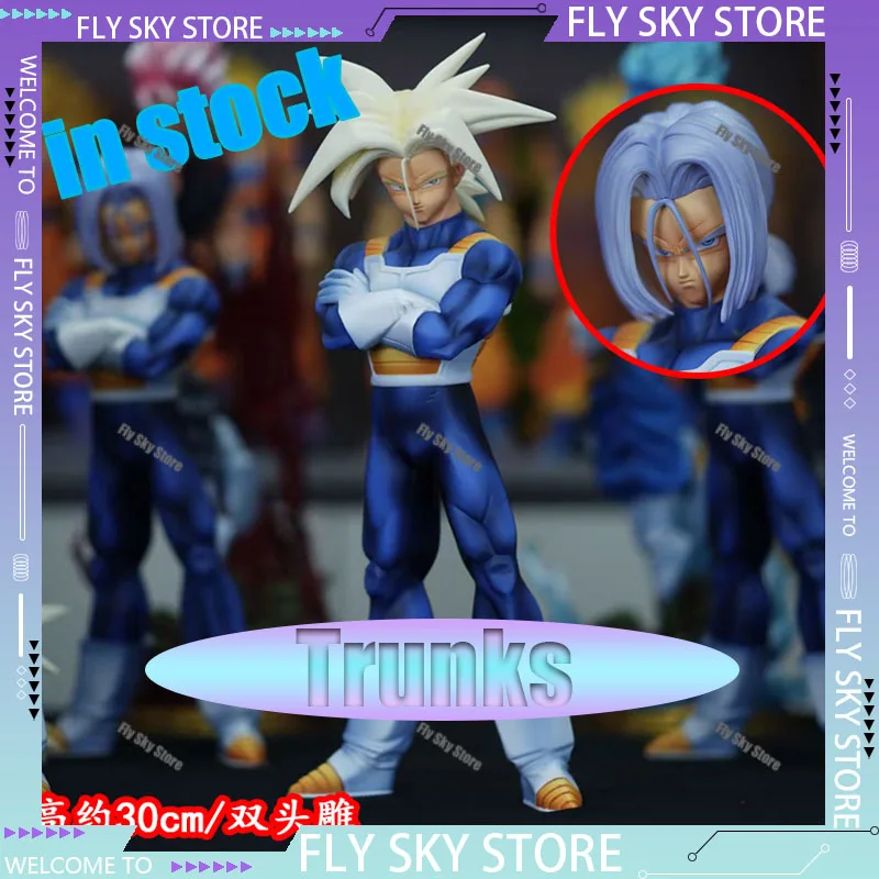 30cm ドラゴンボール フューチャートランクス SSJ アニメ フィギュア LKモデル スタンド PVC スタチュー コレクタブルオーナメント アクションフィギュア ドール おもちゃ ギフト