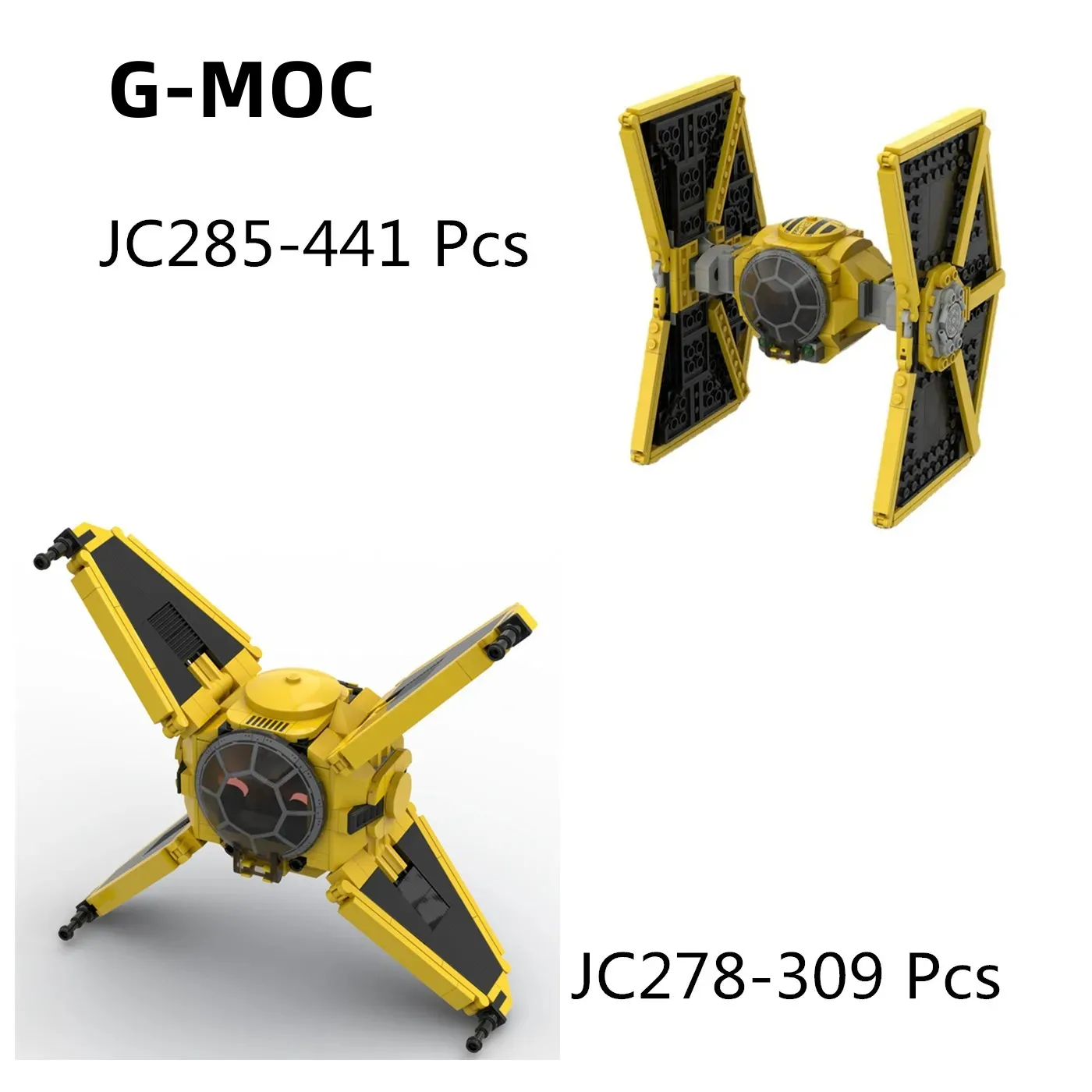 G-MOC Buildings Blocks Space Wars Mining Guild TIE Raptor Bomber Spaceship Fighter Assembly Bricks Collection DIY Kis Toys Gift