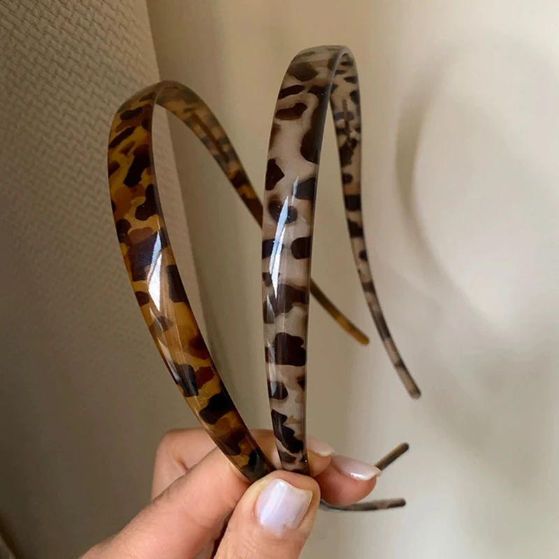 

2026 New Leopard Pattern Retro Hairband U-Shaped Niche Design Headbands Classic Simple Korean Style Headband for Woman Girls