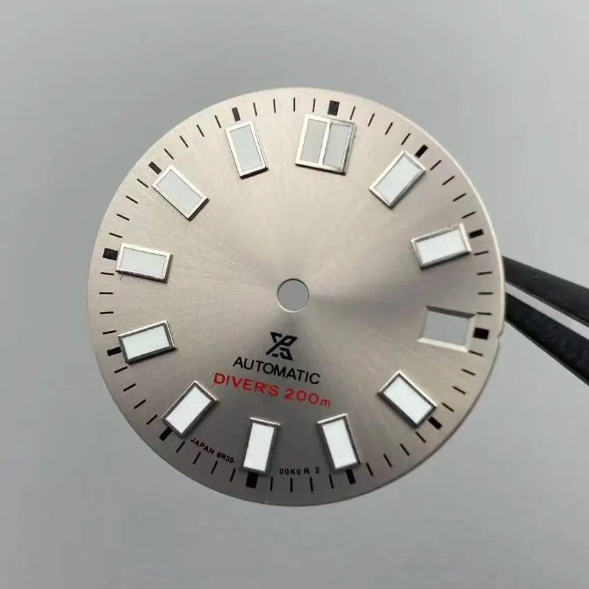 NH35 الطلب 28.5 مللي متر تقويم واحد Sunray 62MAS Prospex الأخضر مضيئة الهاتفي والأيدي ل NH35 NH36 NH38 تعديل الملحقات