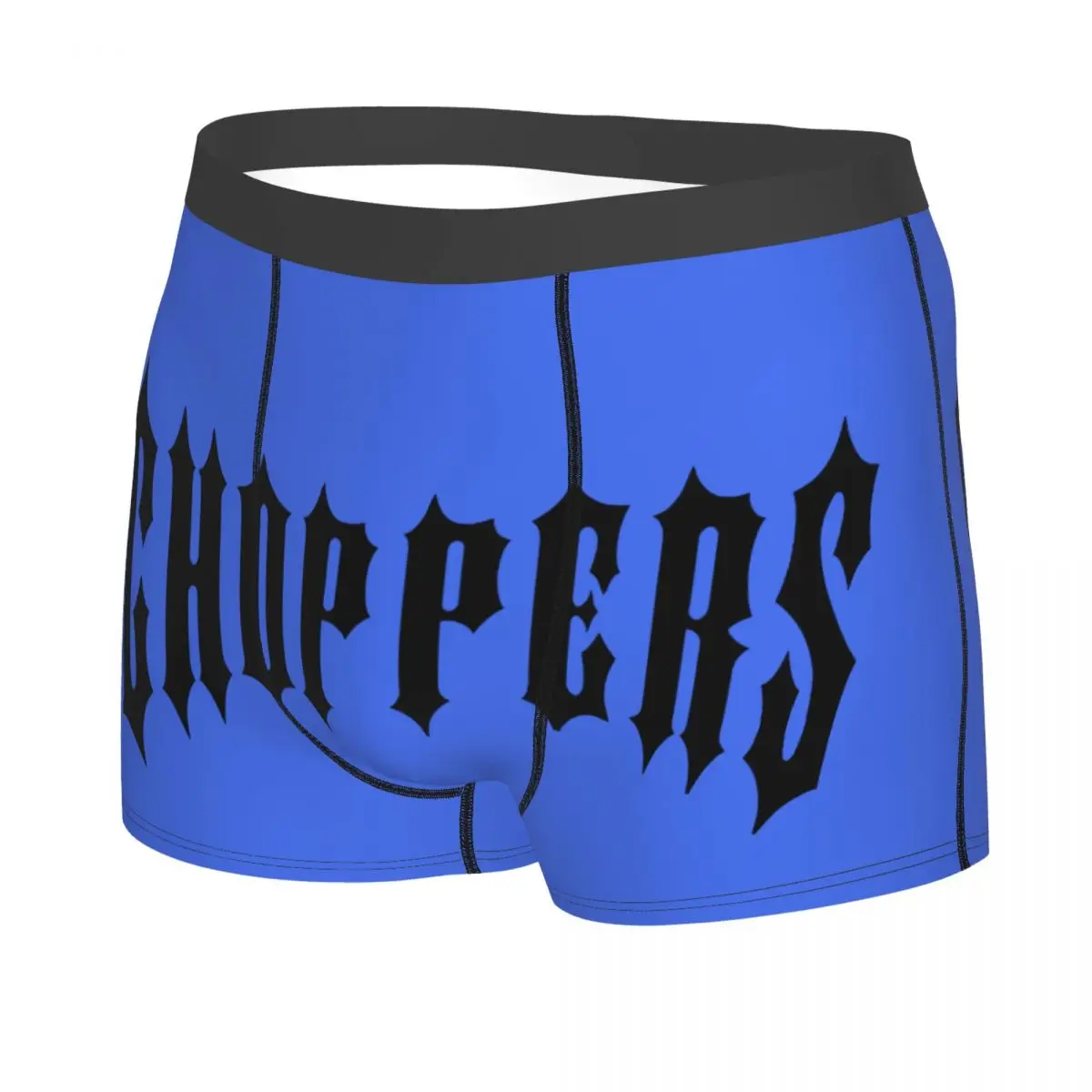 Male Novelty West Coast Iron Cross Chopper Underwear Boxer Briefs Stretch Shorts Panties Underpants