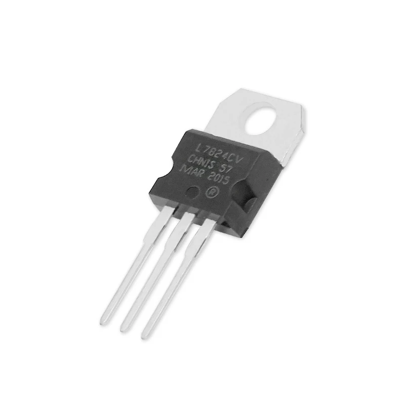 10pcs L7824CV 7824 Linear Voltage Regulator IC 1.5A 24V TO-220 Positive Voltage Regulators Chip set TO220 Electronic Component