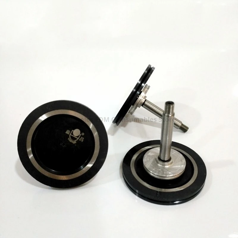 Imagem -05 - Diamante Gem Guia Roda Polia Rolo Fio Cortado Peças para Máquina de Corte de Fio Wedm Preto 1006 Od40 x L38.5 mm Par