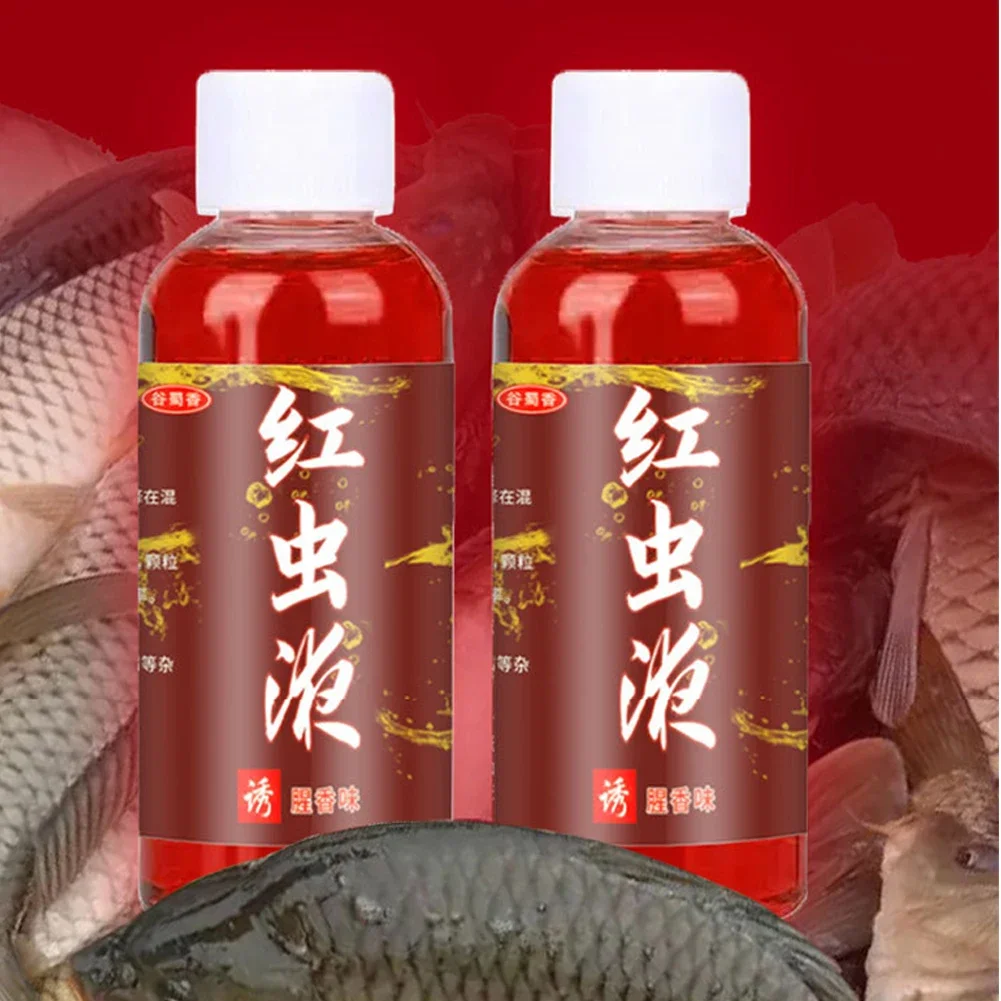 Concentrated Red Worm Liquid Multipurpose Concentrated Fish Bait Additive Permeability Red Worm Additive for Trout Cod Carp Bass