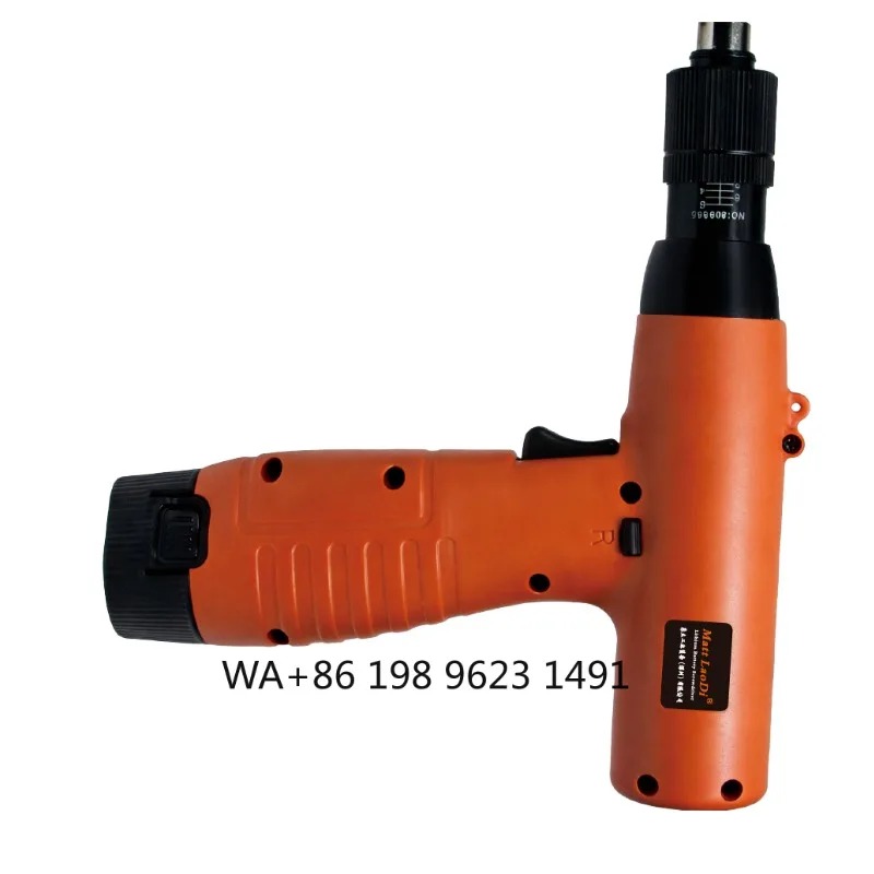 Pistol grip electric driver, 1/4 inch interface, 0.3-6N.m torque, auto stop lithium cordless design for production line use